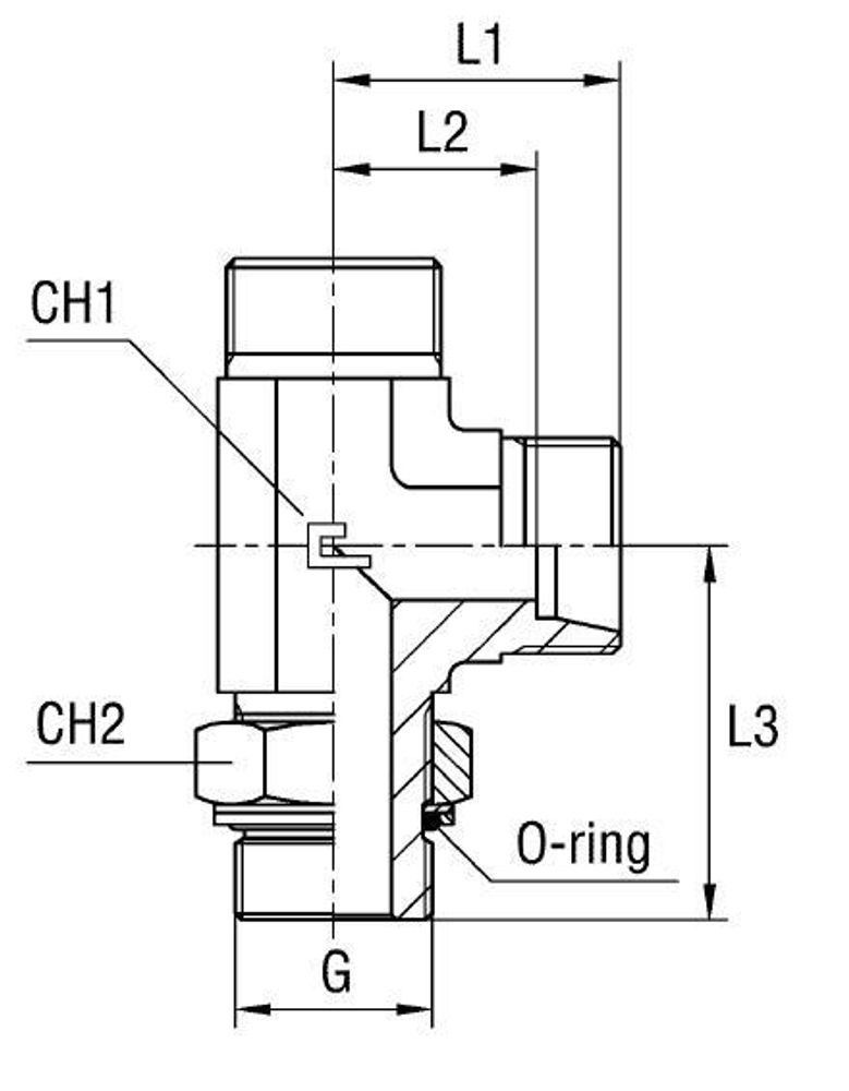 Штуцер FRLG DS08 BSP 1/4&quot; (корпус)