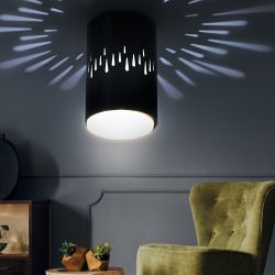 Светильник накладной ЭРА OL11 LD GX53 BK под лампу GX53 со светодиодной подсветкой 1Вт черный | Накладные светильники