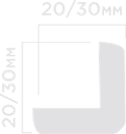 Угол HiWood, 30x30 мм