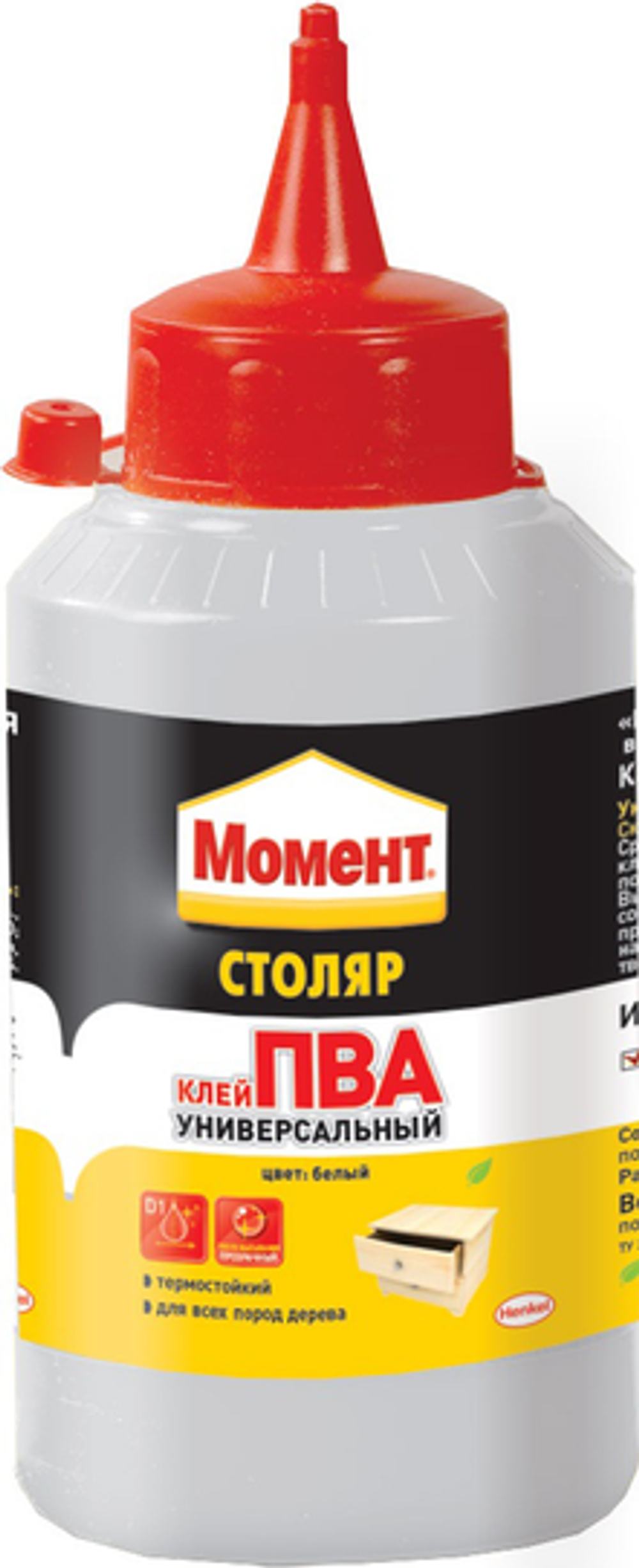 Клей для дерева Момент Столяр Универсальный ПВА, 750г