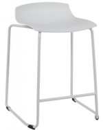 Табурет пластиковый полубарный Papatya X-Treme Sled Pro, белый