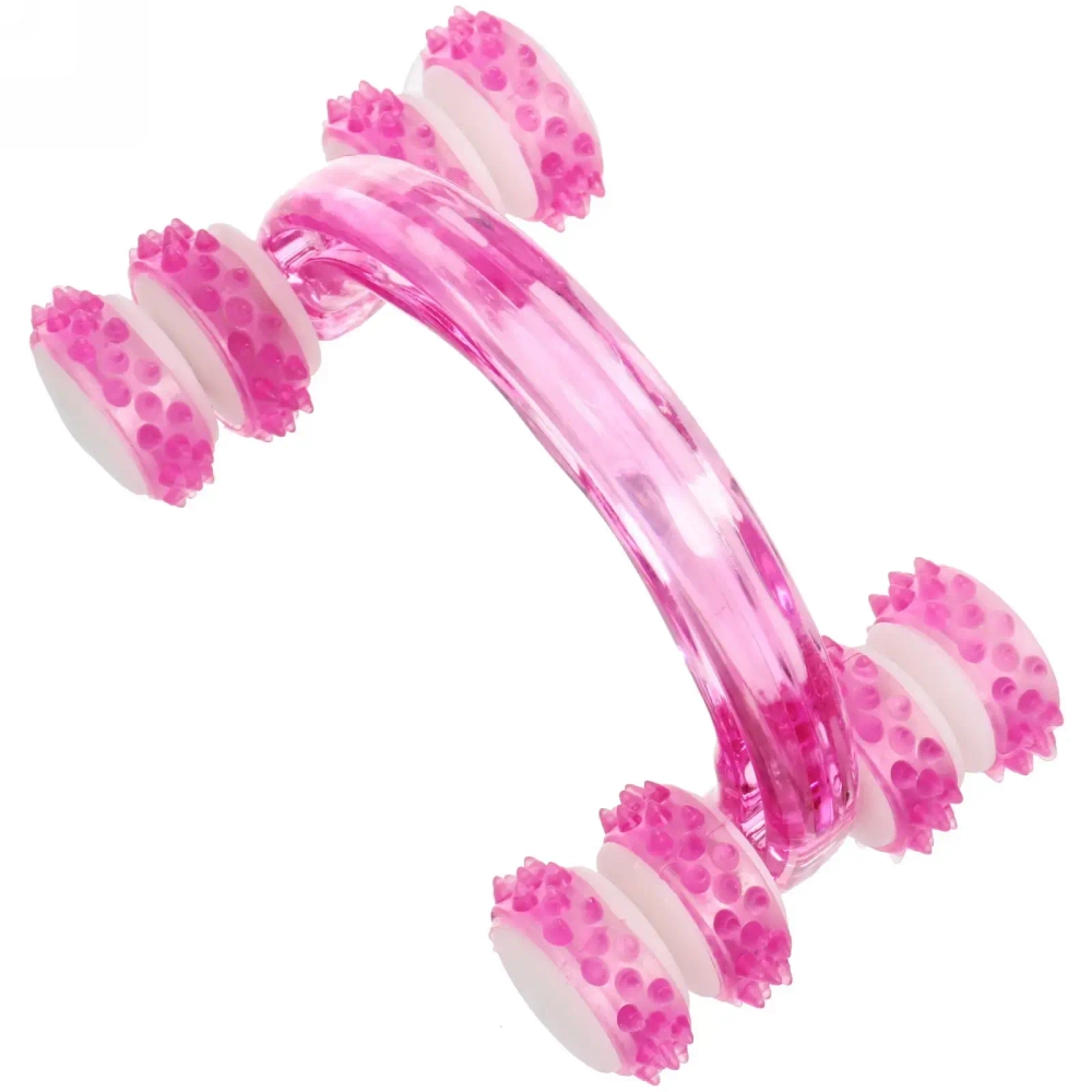 Массажер для тела роликовый «Дуга - Indigo» 13*9*7 см, розовый
