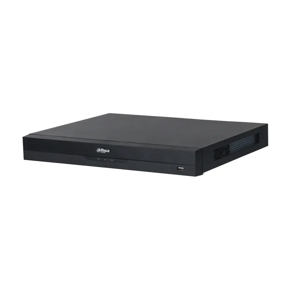 DHI-NVR5232-16P-EI Видеорегистратор IP 32-х канальный с ИИ с ePoE Входящий поток на запись: до 384Мбит/с; Запись : разрешение до 32Мп; HDD: 2 SATA до 16Тб каждый; декодирование: 2-кн@32Мп(20к\с), 32-кн@2Мп(25к\с); Видеовыходы: 1 HDMI, 1 VGA; Сеть: 1 порт 1000Mb; 16 RJ45 100Мбит/с (8 ePoE + 8 PoE/PoE+, до 130Вт); USB:1 порт 2.0, 1 порт 3.0; Аудио вх. вых 1/1 для дуплексной связи; Трев. вх. вых. 4/2; P2P, ONVIF; Поддержка: iOS, Android, Windows Phone; Питание: AC220В, 50Гц; видеоаналитика: 2кн детектор лиц и распознавание лиц (12лиц/с), 4кн охрана периметра, IVS, 8кн SMD; видеоаналитика с камер: 16кн детектор лиц и распознавание лиц, 16кн SMD, 8кн распознавание номеров ТС, тепловая карта, подсчет людей, интеллектуальный поиск.