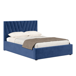 Кровать с подъёмным механизмом 1600 Палермо, темно-синий