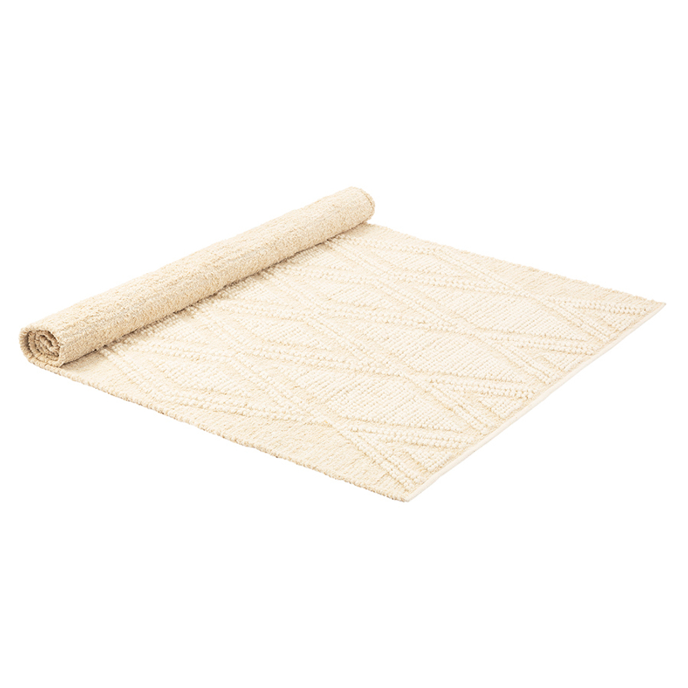 Ковер из шерсти и переработанного хлопка shillong из коллекции ethnic