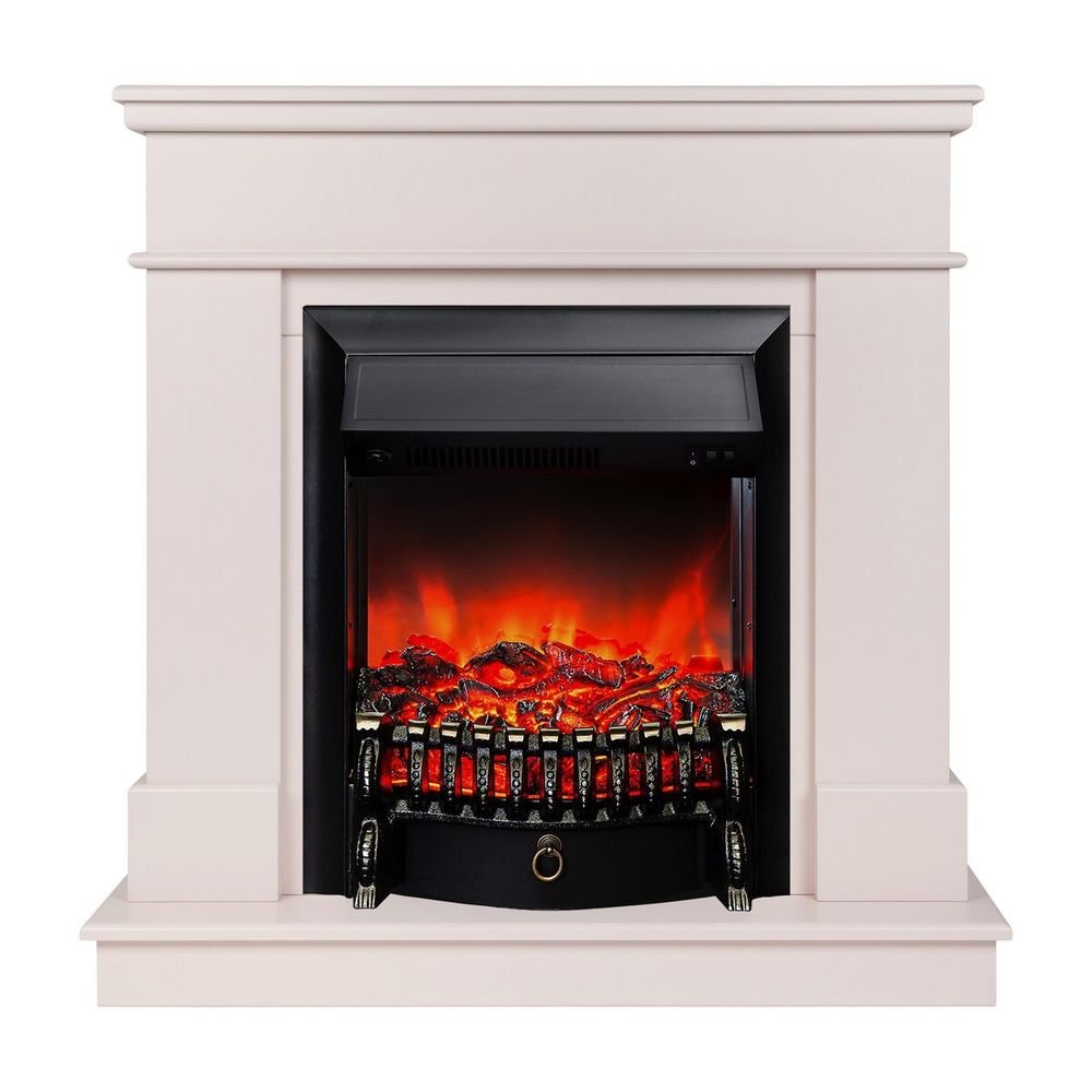Электрокамин RealFlame Selena STD PN пудра с очагом Fobos Lux Black