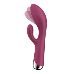 Вибратор кролик Satisfyer Spinning Rabbit 1, красный
