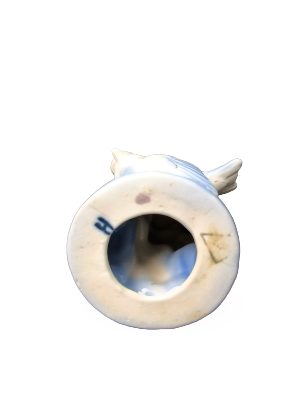 Фарфоровая статуэтка "Хохлатая синица" ФФЗ Гжель