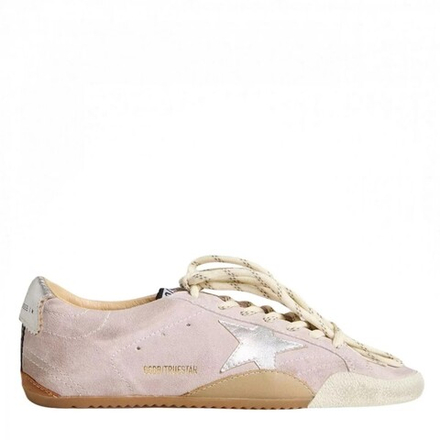 Кеды GGDB True-Star in Pastel Pink Suede With Silver Star and Heel Tab
