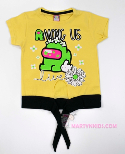футболка-топик AMONG US цветок 3296