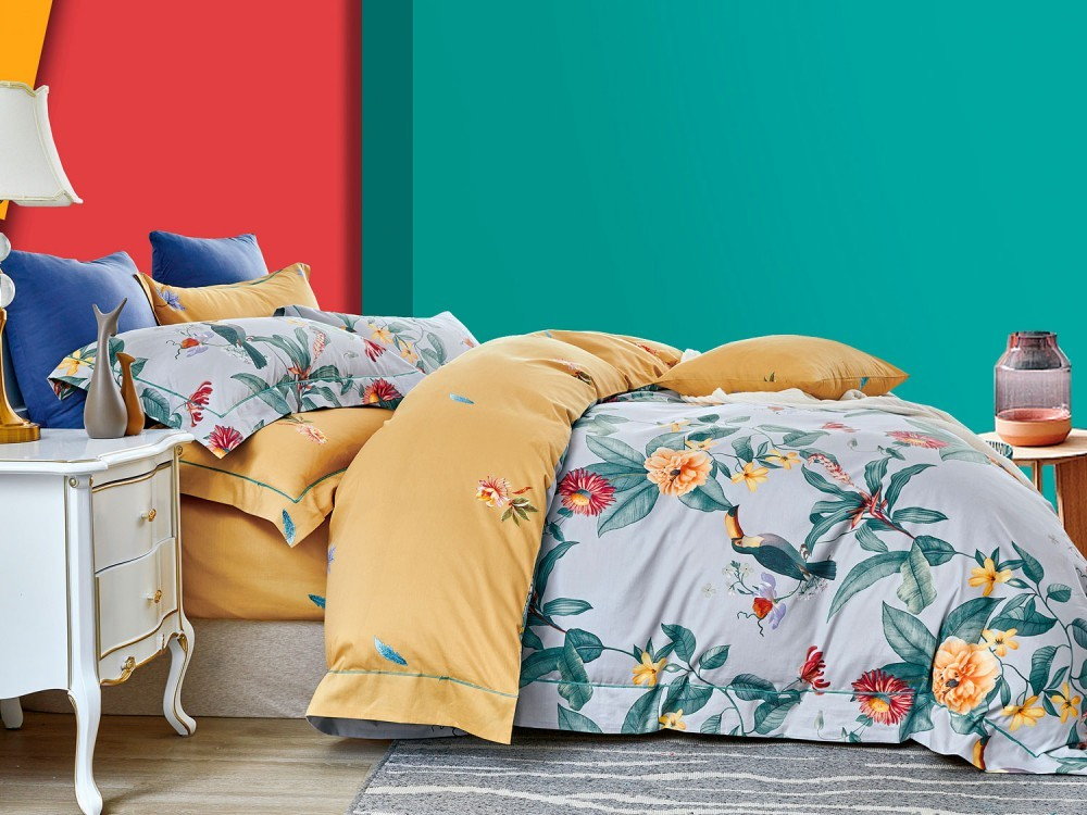 Постельное белье 2 спальное евро Asabella 1477-6