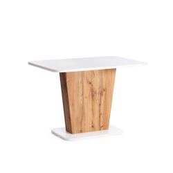 Стол обеденный GENT ЛДСП, 110-145x68,6x75,5 см, Дуб вотан/Белый