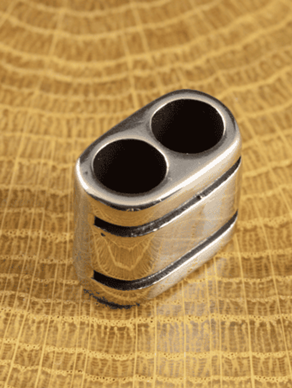 Бусина «Дуплет» из нержавеющей стали