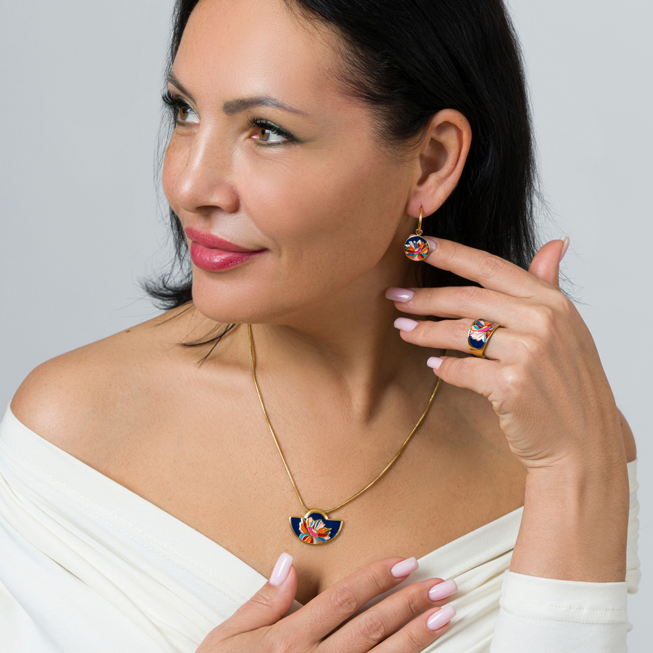 Серьги Fiore Luna AE03599-4
