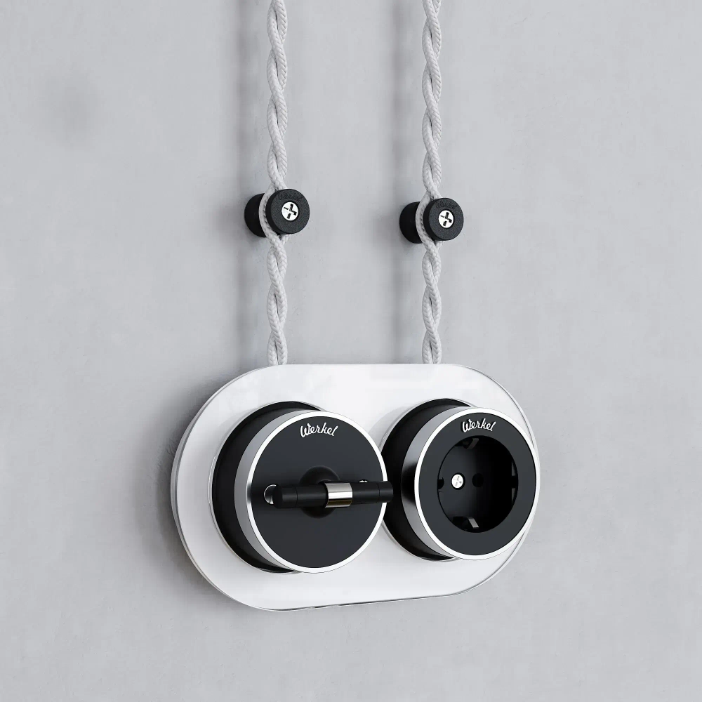 Изоляторы 100 шт (черный матовый) Vintage W6433408