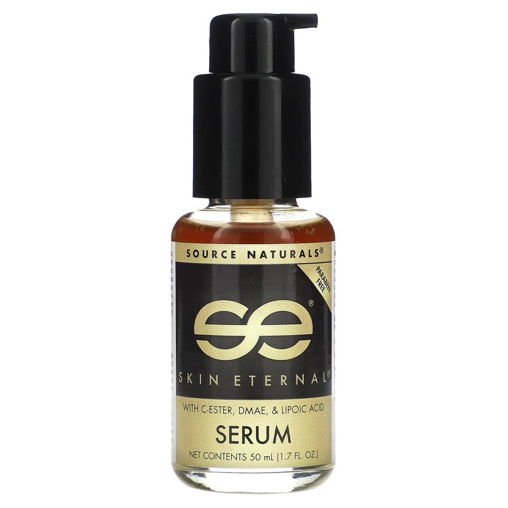 Source Naturals, Skin Eternal, сыворотка с C-эфиром, ДМАЭ и липоевой кислотой, 50 мл (1,7 жидк. унции)