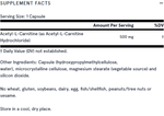 Acetyl L-Carnitine 500 мг 60 капсул Jarrow Formulas