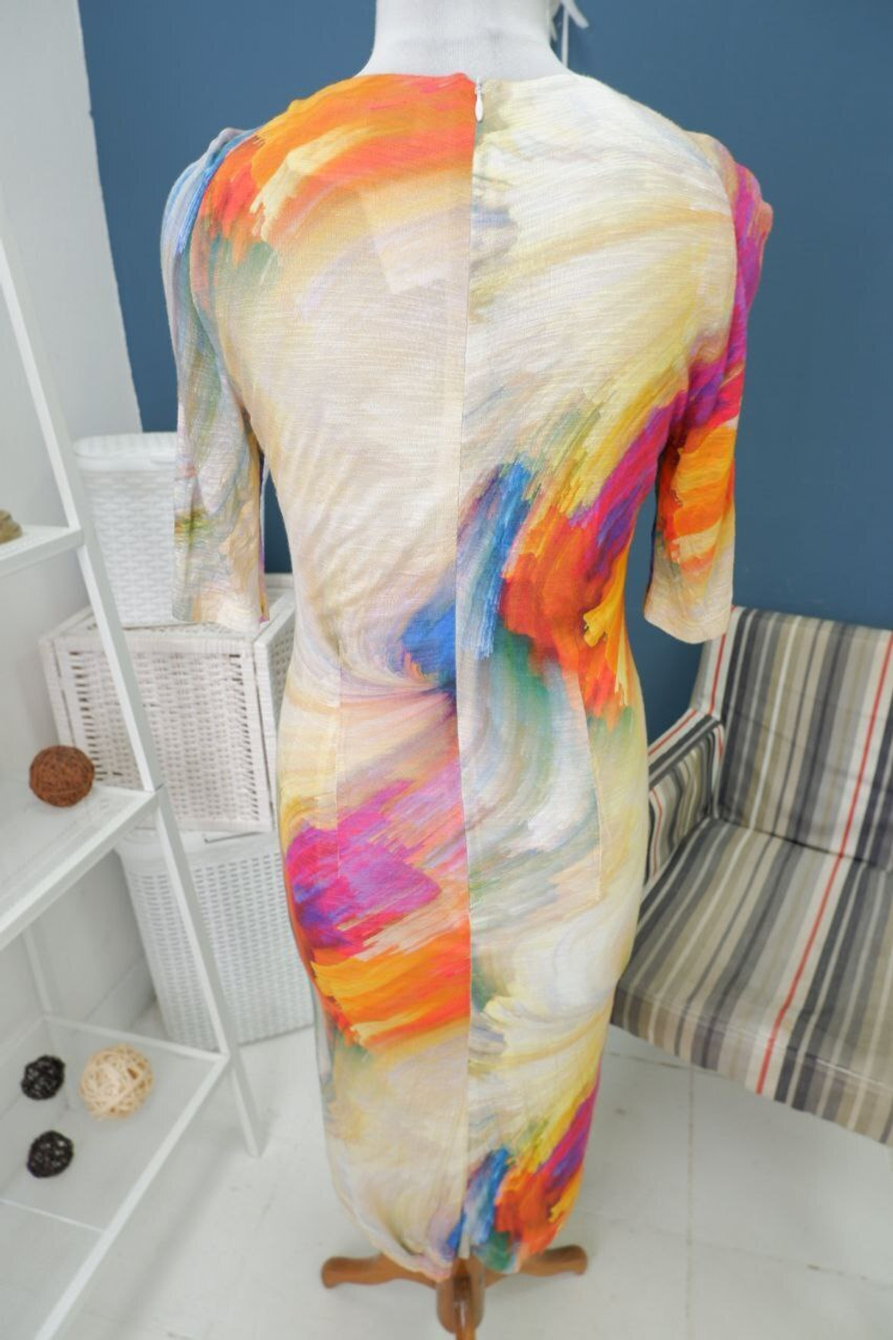 Платье D.Swing акварельное макси 44 размер, новое