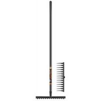 Грабли садовые прямые 14 зубьев с черенком Finland