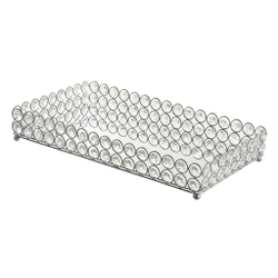 Подставка для предметов 30см Kassatex Crystal Round Silver