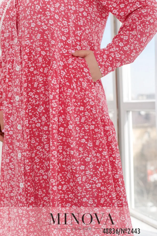 Платье 2443-малиновый Minova