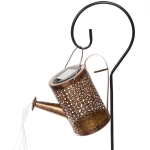 Светильник дачный на солнечной батарее «Чайник Орнамент» 21*9.5*14.5 см, 37 ламп LED (6 нитей, длина 55 см, подставка 79 см)