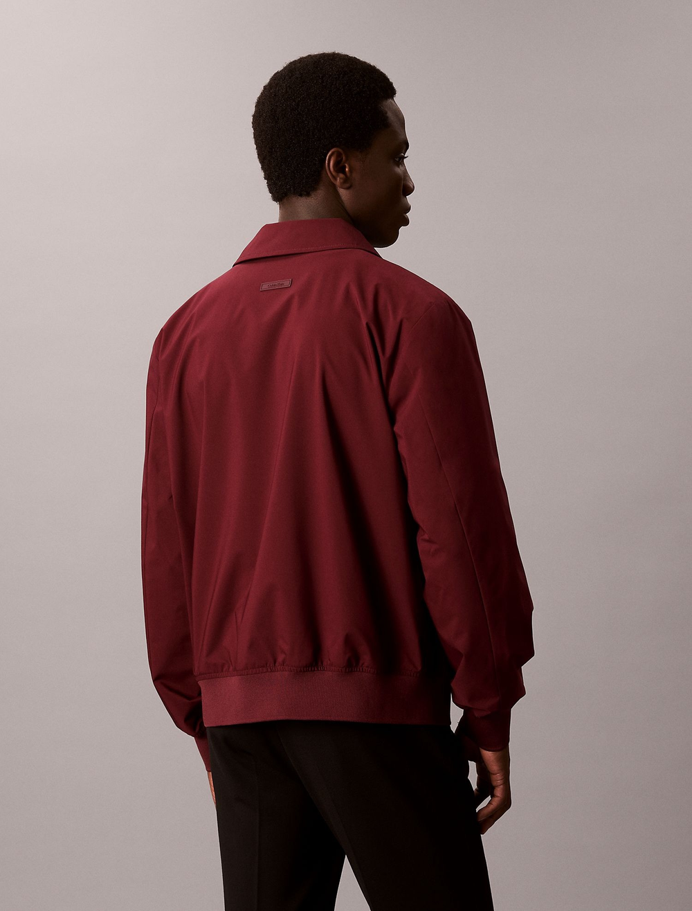 Куртка Calvin Klein Collared Relaxed Windbreaker Jacket Deep Rouge