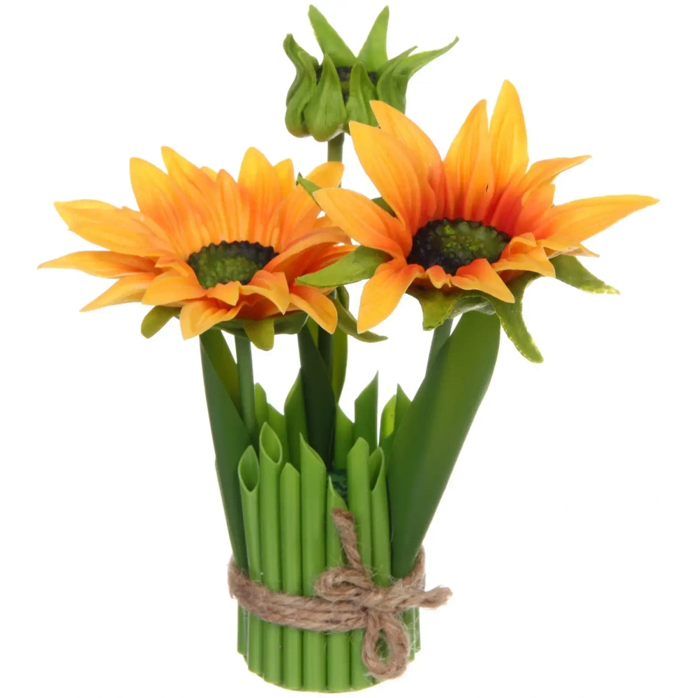 Цветочная композиция «Весенняя рапсодия» 15*22см Гербера оранжевая