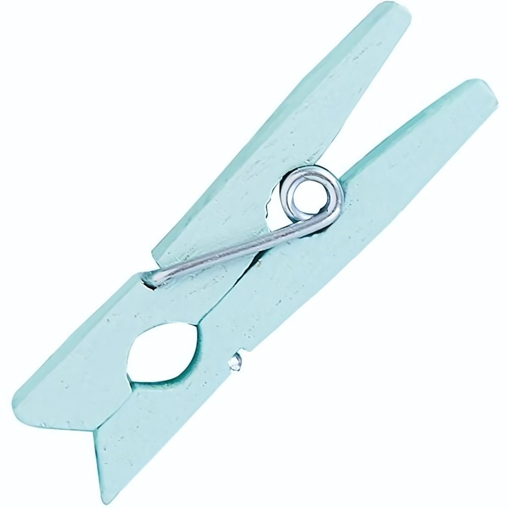 Голубые мини-прищепки для бокала - 500 шт. (Цвет: голубой)