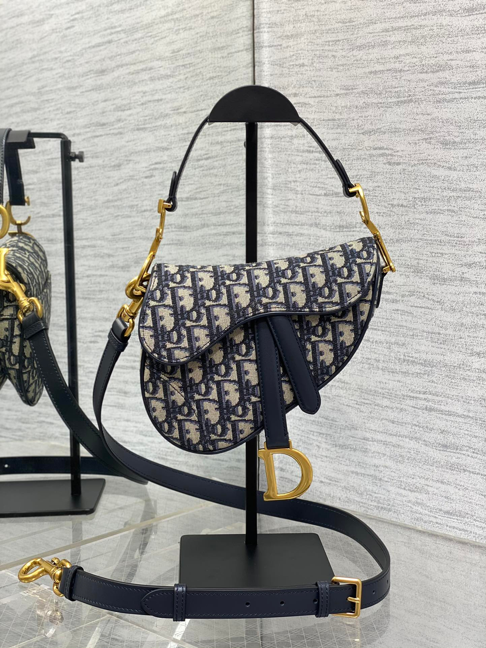 Christian Dior Small Saddle Bag with Strap