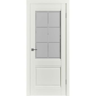 Межкомнатная дверь Emalex VFD EC2 midwhite остекленная