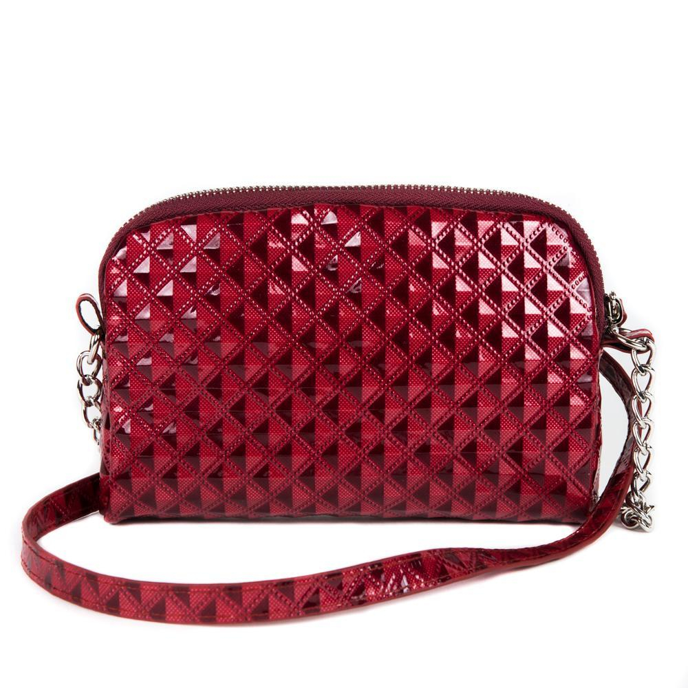 Стильная женская маленькая красная сумочка 19х13х4 см COSCET М-СД-109