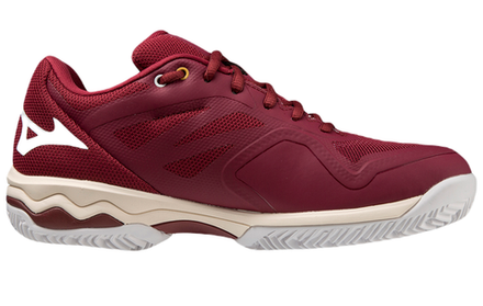 Женские теннисные кроссовки Mizuno Wave Exceed Light CC - cabernet/white/papyrus