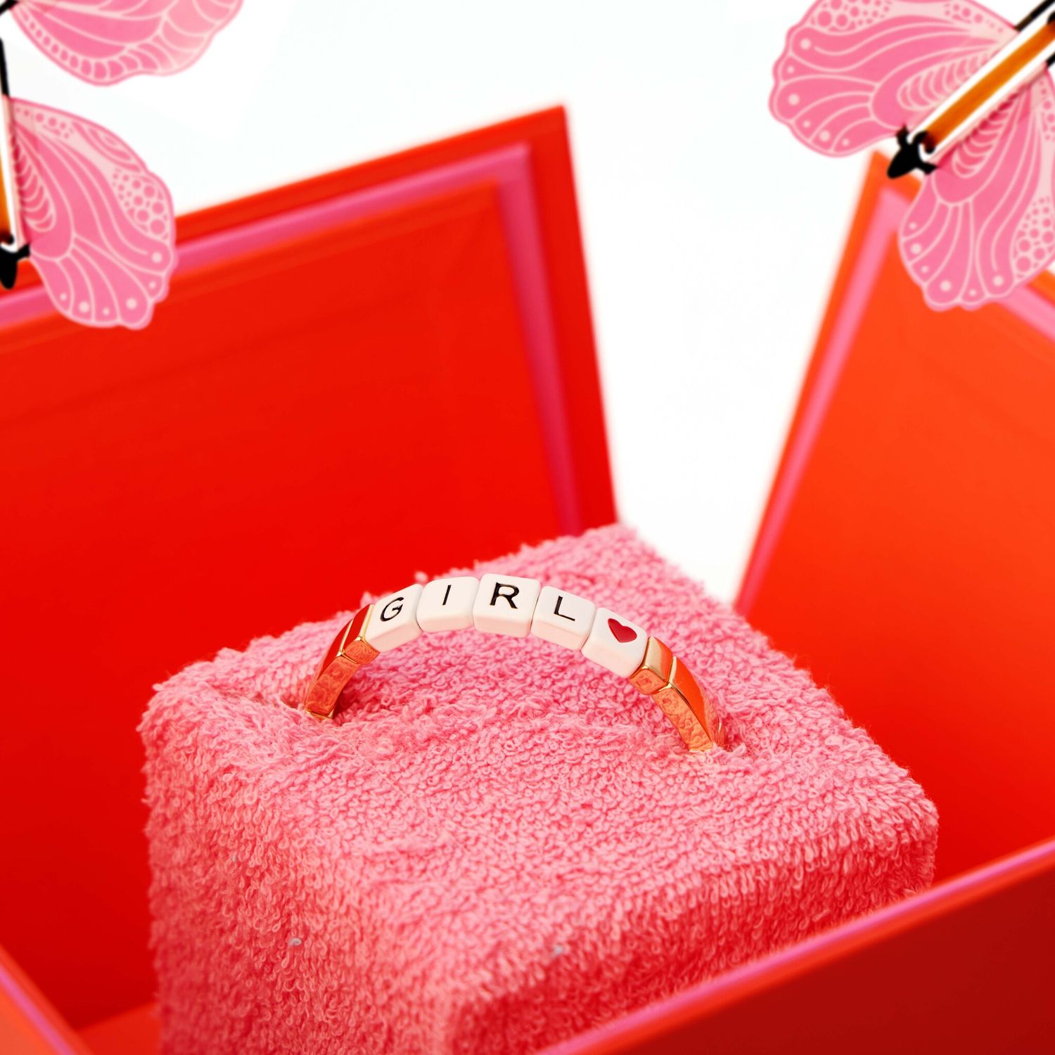 Подарочная упаковка Бабочка - Розовый