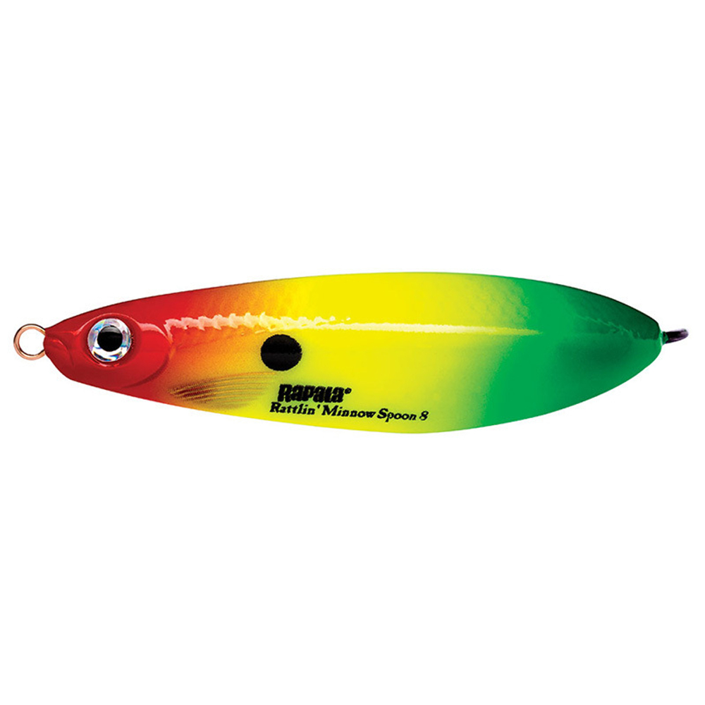 Незацепляйка RAPALA Rattlin' Minnow Spoon RMSR08 / 8 см, 16 г, цвет RYGR
