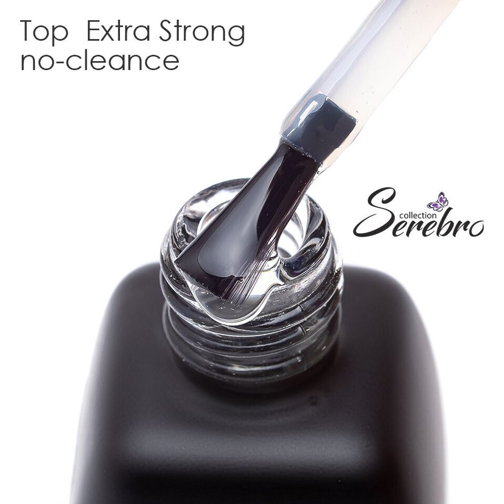 Топ без липкого слоя Extra Strong no-cleance для гель-лака &quot;Serebro collection&quot;, 11 мл