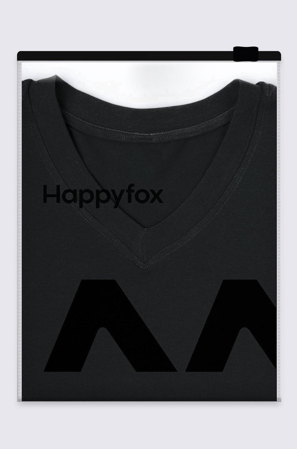 Женская футболка оверсайз с V-вырезом Happyfox