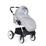 Коляска ALPINA 2в1 (Indigo) (Al 01 (св.бежевый+св.бежевая кожа))