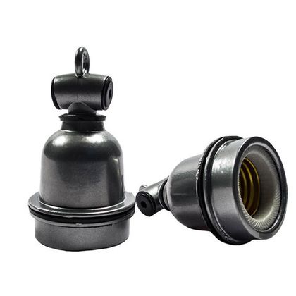 Патрон подвесной цоколь Е27 керамический, корпус металл