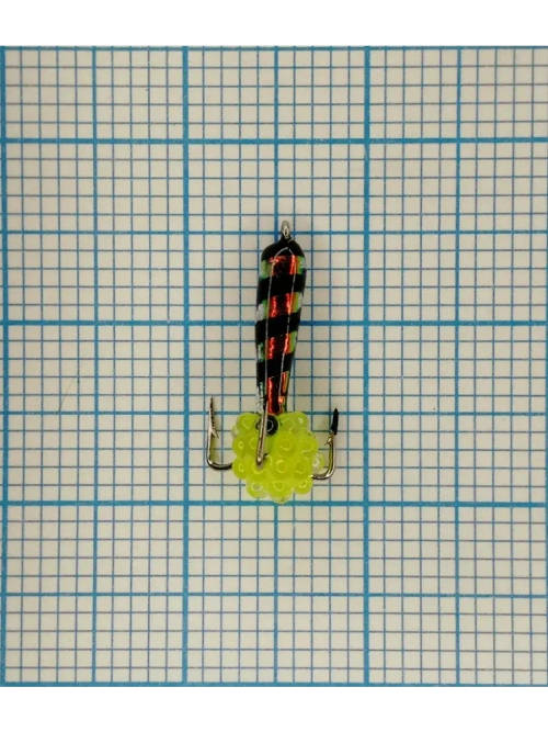 Мормышка вольфрамовая "Черт с петлей-длинный"