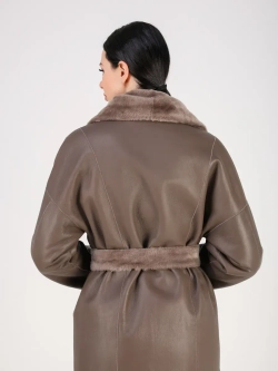 Дубленка зимняя шуба натуральная двухсторонняя оверсайз