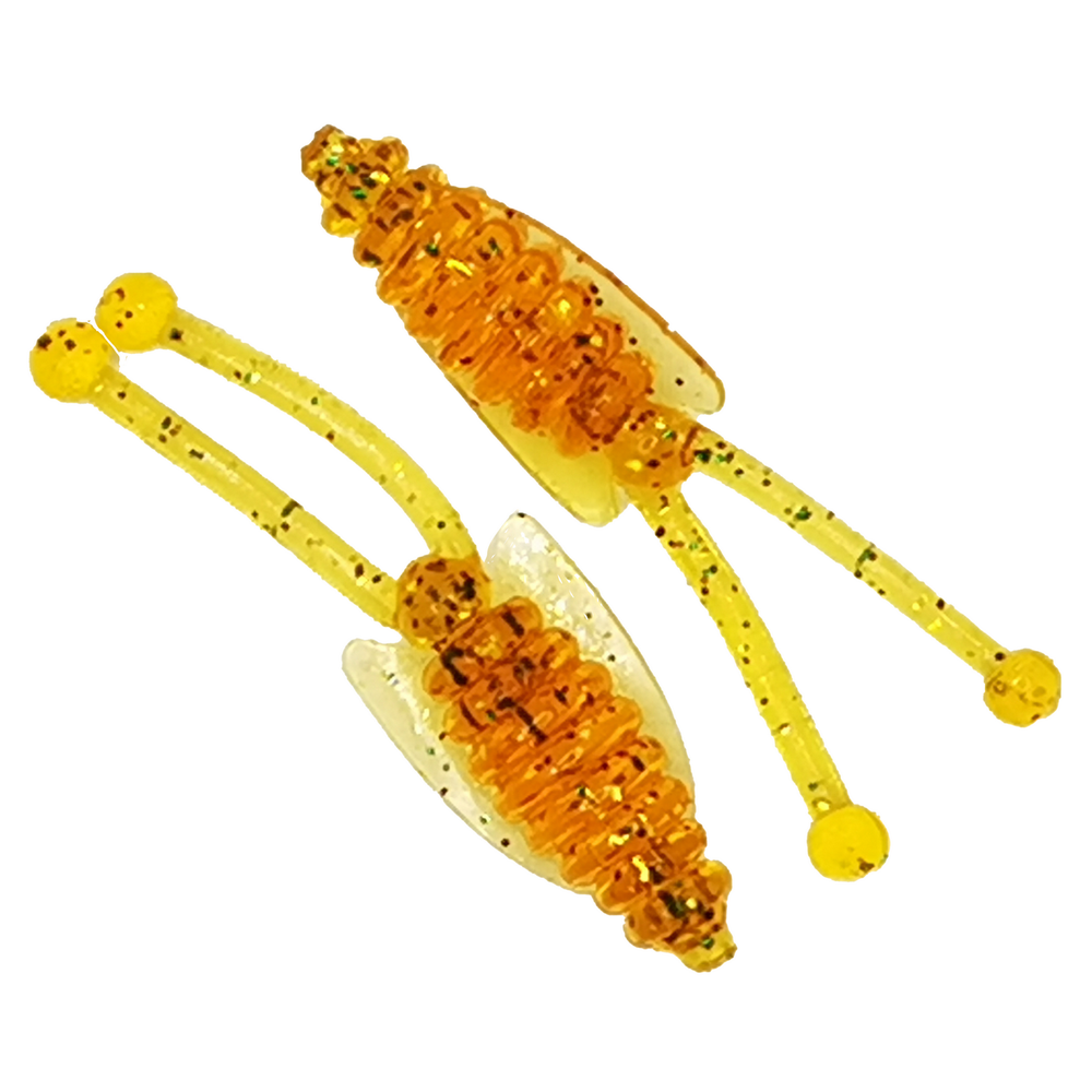 12 шт. 4,5 см Рыболовные, силиконовые приманки рачки. Головастик RuBaits Fly Frog Набор для рыбалки на щуку, судака, окуня, форель Для зимней рыбалки, микроджиг.
