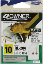 Крючок с поводком Owner RL-284 08-0.16