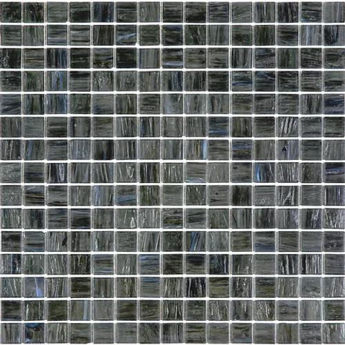 ST-GR711 Мозаика одноцветная чип 20 стекло Alma Mono Color серый черный квадрат глянцевый