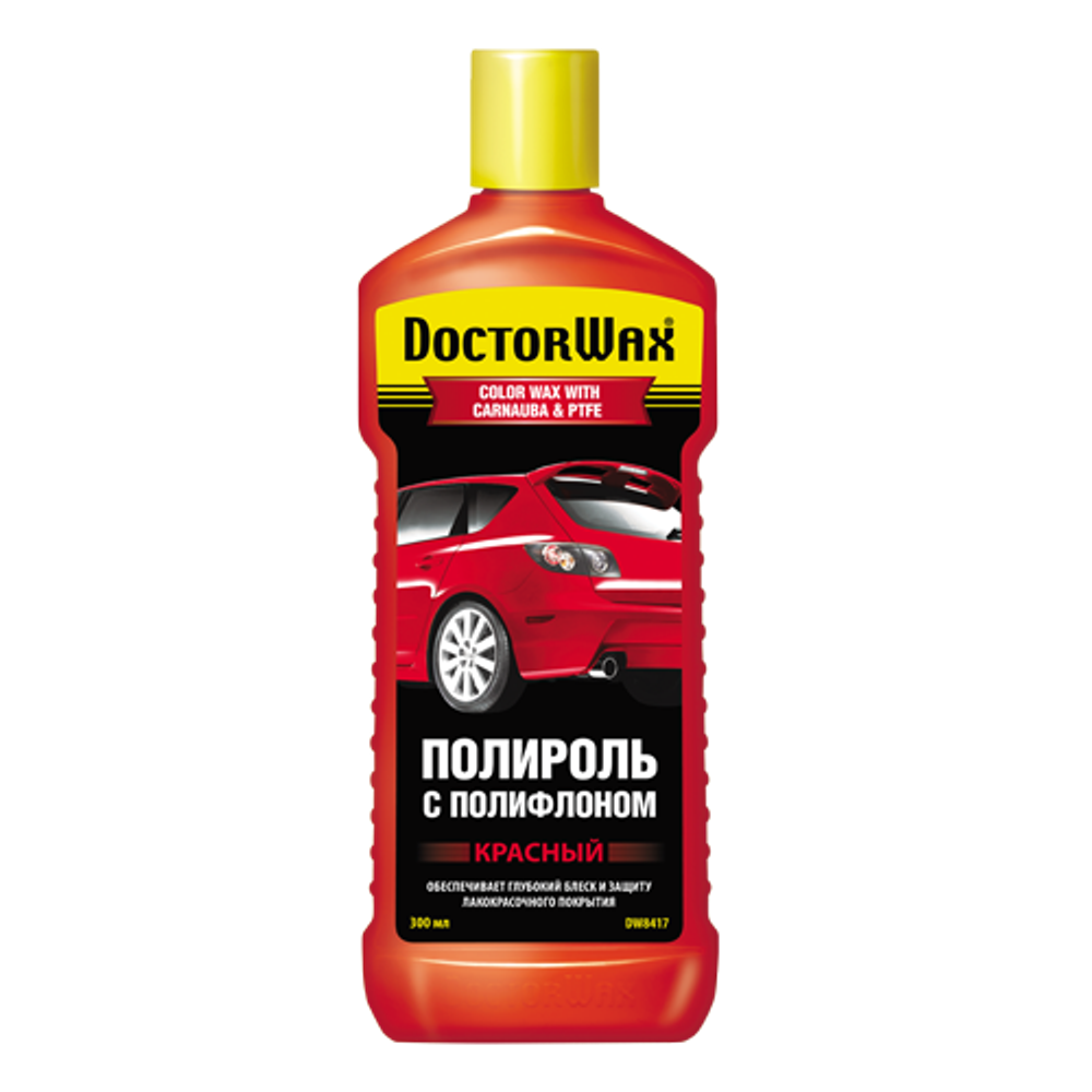 Полироль цветная Doctor Wax красная 236мл