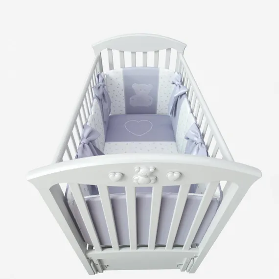 Набор в кровать для новорожденных Lollycottons Marsel, Серый