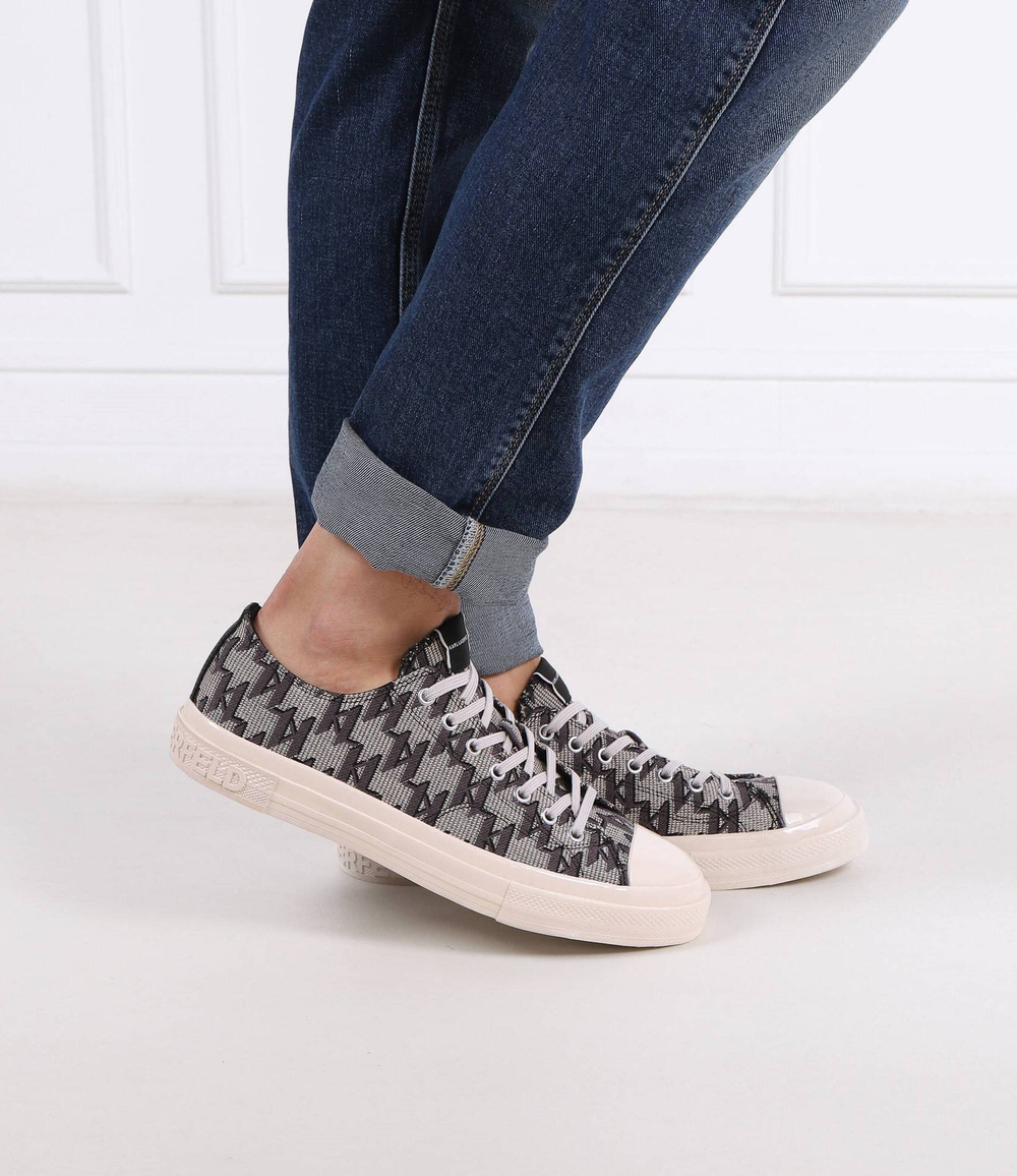 Кроссовки KAMPUS III Monogram Jacquard Lo Karl Lagerfeld - серый(KL50323)