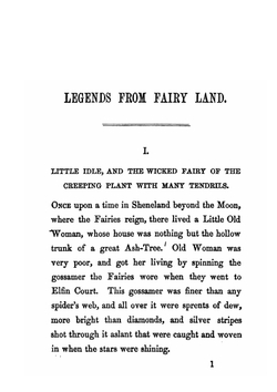 Legends from fairy land | Holme Lee