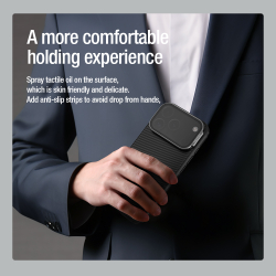 Чехол черного цвета с MagSafe на iPhone 17 Pro, серия CamShield Prop Magnetic (версия с тонированной крышкой объектива) от Nillkin