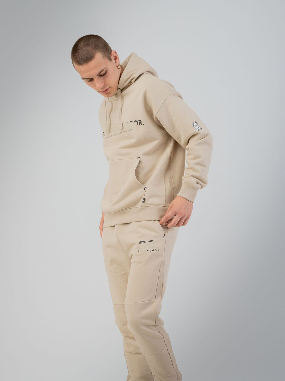 Худи мужское ORIGINAL CREATOR ERROR_404 HOODIE, Бежевый